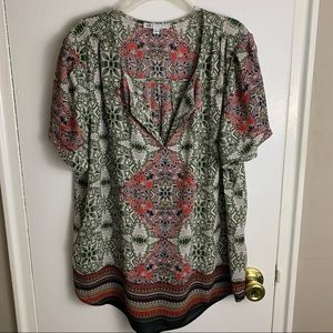 DR2 by Daniel Rainn Boho sheer tunic